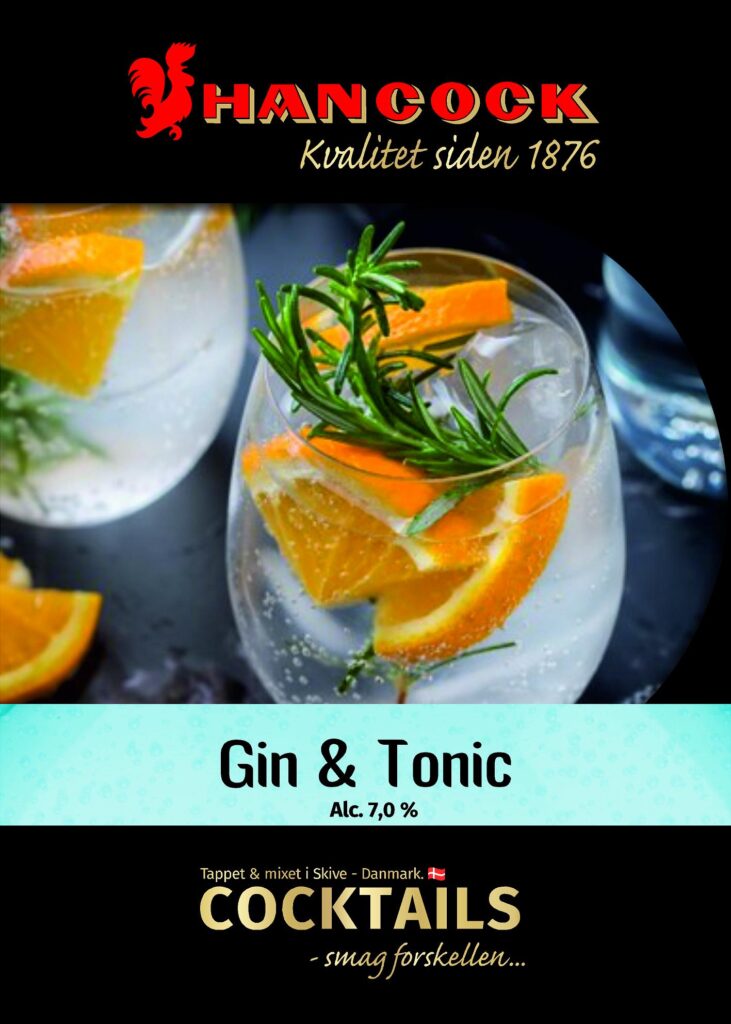 Hancock cocktails Tonic